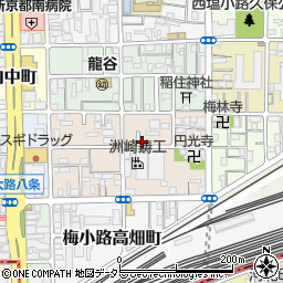 京都府京都市下京区梅小路西中町42-17周辺の地図