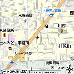 京都府京都市西京区上桂三ノ宮町13周辺の地図