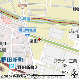 愛知県刈谷市野田町塩田周辺の地図