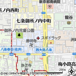 京都府京都市下京区七条御所ノ内本町84周辺の地図