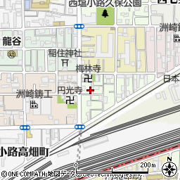 京都府京都市下京区梅小路東中町22周辺の地図