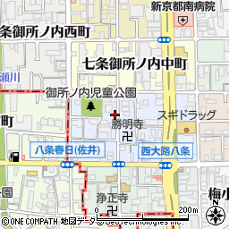 京都府京都市下京区七条御所ノ内本町11周辺の地図