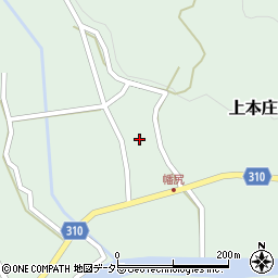 兵庫県三田市上本庄387周辺の地図
