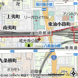 京都コンピュータ学院京都駅前校周辺の地図