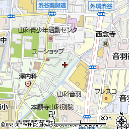 京都府京都市山科区竹鼻サイカシ町7周辺の地図