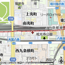 京都府京都市南区戒光寺町185周辺の地図