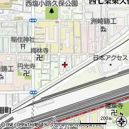 京都府京都市下京区梅小路東中町97周辺の地図