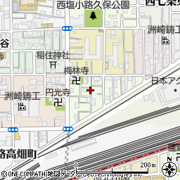 京都府京都市下京区梅小路東中町16周辺の地図