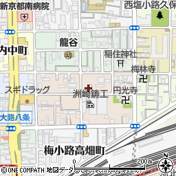 京都府京都市下京区梅小路西中町42周辺の地図