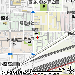 京都府京都市下京区梅小路東中町23周辺の地図