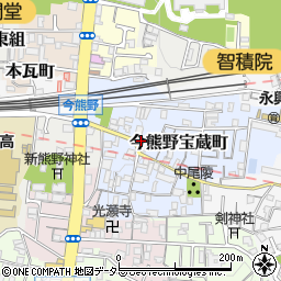 京都府京都市東山区今熊野宝蔵町14周辺の地図