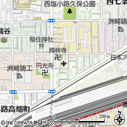 京都府京都市下京区梅小路東中町14周辺の地図