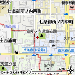 京都府京都市下京区七条御所ノ内本町4周辺の地図