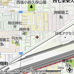 京都府京都市下京区梅小路東中町92周辺の地図