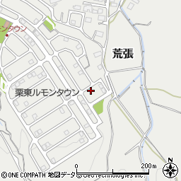 滋賀県栗東市荒張996-97周辺の地図