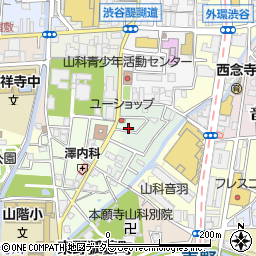 京都府京都市山科区竹鼻サイカシ町6-10周辺の地図