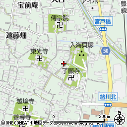 愛知県知多郡東浦町緒川屋敷壱区78周辺の地図