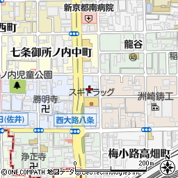 京都府京都市下京区七条御所ノ内本町89周辺の地図