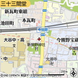 とりいち 京都一号店周辺の地図
