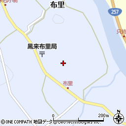 愛知県新城市布里周辺の地図