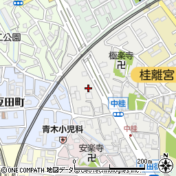 京都府京都市西京区桂久方町周辺の地図