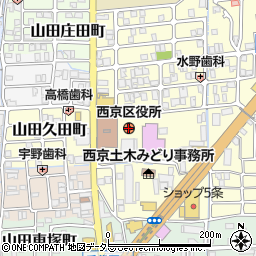 京都市西京区役所周辺の地図