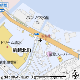 松屋清水南店周辺の地図
