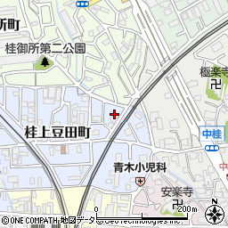 京都府京都市西京区桂上豆田町21周辺の地図