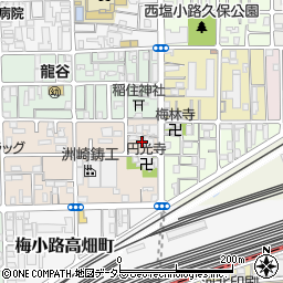 京都府京都市下京区梅小路西中町66周辺の地図