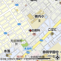 ファミリーマート静岡城東町店周辺の地図