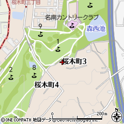愛知県大府市桜木町周辺の地図