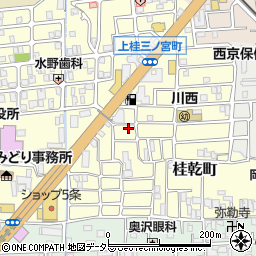 京都府京都市西京区上桂三ノ宮町24周辺の地図