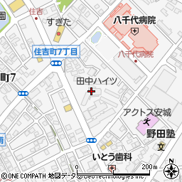 安城篠目簡易郵便局周辺の地図