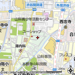 京都府京都市山科区竹鼻サイカシ町6-9周辺の地図
