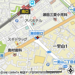 瀬田駅口周辺の地図