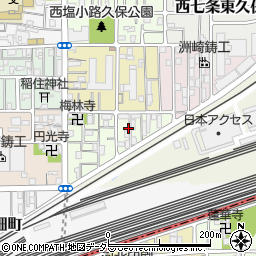 京都府京都市下京区梅小路東中町97-7周辺の地図