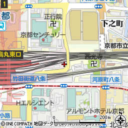 京都府京都市下京区東塩小路高倉町3周辺の地図