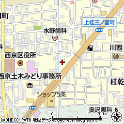 京都府京都市西京区上桂三ノ宮町8周辺の地図