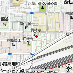 京都府京都市下京区梅小路東中町24周辺の地図