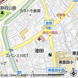 クラフトハートトーカイ　静岡池田店周辺の地図