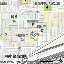 京都府京都市下京区梅小路西中町64周辺の地図