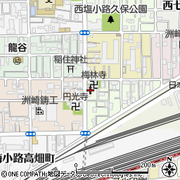 京都府京都市下京区梅小路東中町27周辺の地図