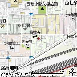 京都府京都市下京区梅小路東中町11周辺の地図