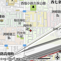 京都府京都市下京区梅小路東中町11-2周辺の地図