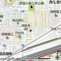京都府京都市下京区梅小路東中町9周辺の地図