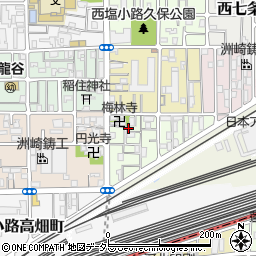 京都府京都市下京区梅小路東中町12周辺の地図