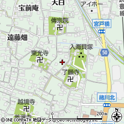 愛知県知多郡東浦町緒川屋敷壱区周辺の地図