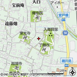 愛知県東浦町（知多郡）緒川（屋敷壱区）周辺の地図
