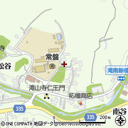 愛知県岡崎市滝町周辺の地図