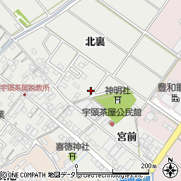 愛知県安城市宇頭茶屋町周辺の地図